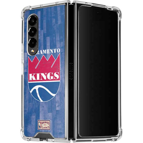 NBA Sacramento Kings Hardwood Classics Galaxy Z Fold4 5G Clear Case