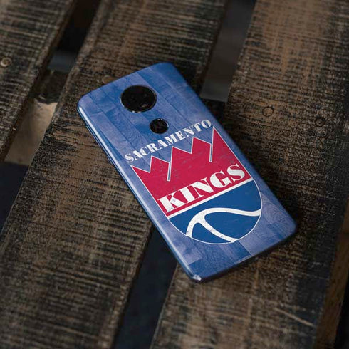 NBA Sacramento Kings Hardwood Classics Moto E5 Plus Skin