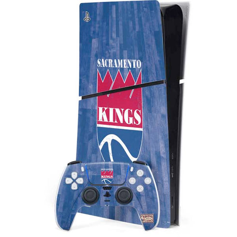 NBA Sacramento Kings Hardwood Classics PS5 Slim Digital Edition Bundle Skin