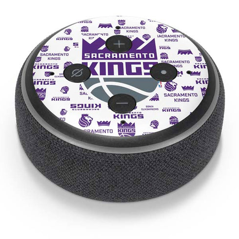 NBA Sacramento Kings History Logo Blast Amazon Echo Dot Skin
