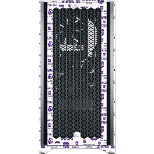 NBA Sacramento Kings History Logo Blast Corsair 4000D Tempered Glass Mid-Tower ATX Case Skin