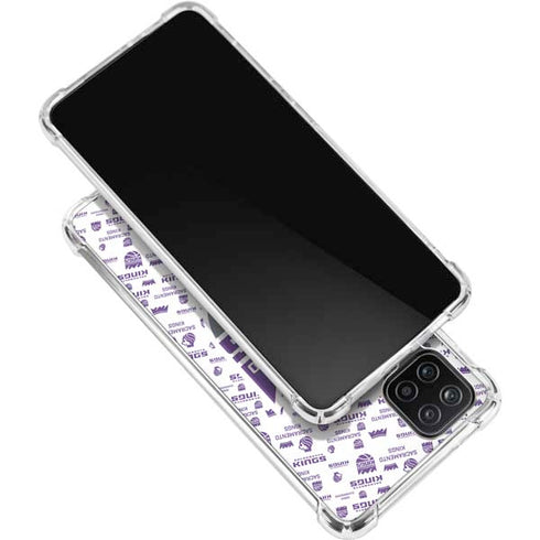 NBA Sacramento Kings History Logo Blast Galaxy A12 Clear Case