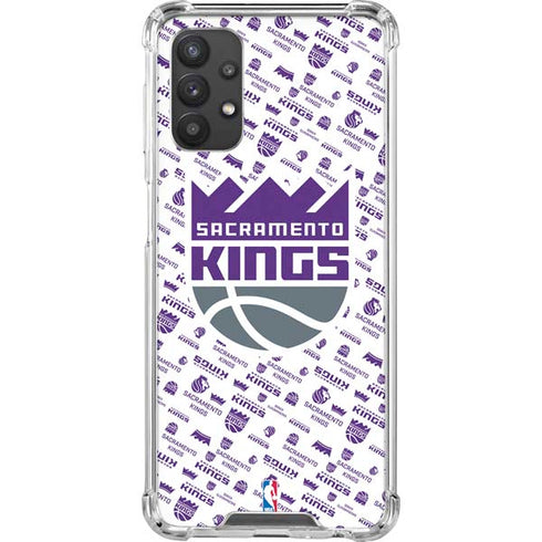 NBA Sacramento Kings History Logo Blast Galaxy A32 5G Clear Case