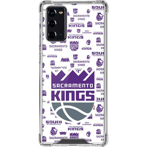 NBA Sacramento Kings History Logo Blast Galaxy Note20 5G Clear Case