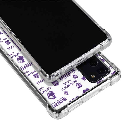 NBA Sacramento Kings History Logo Blast Galaxy Note20 5G Clear Case