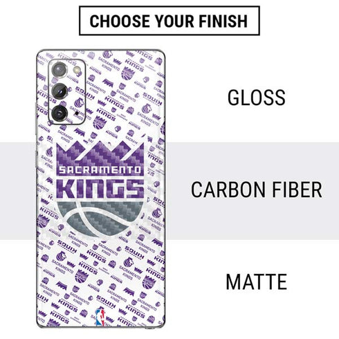 NBA Sacramento Kings History Logo Blast Galaxy Note20 5G Skin