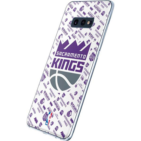 NBA Sacramento Kings History Logo Blast Galaxy S10e Skin