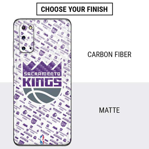 NBA Sacramento Kings History Logo Blast Galaxy S20 Skin