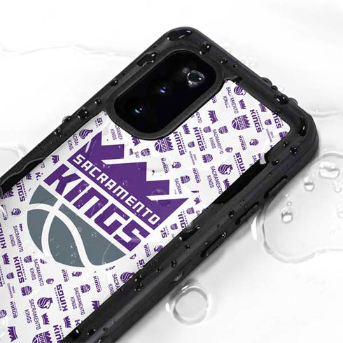NBA Sacramento Kings History Logo Blast Galaxy S20 Waterproof Case