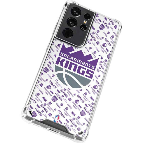 NBA Sacramento Kings History Logo Blast Galaxy S21 Ultra 5G Clear Case