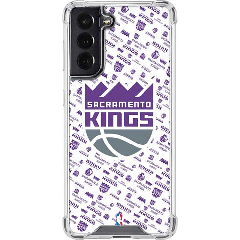 NBA Sacramento Kings History Logo Blast Galaxy S22 Clear Case