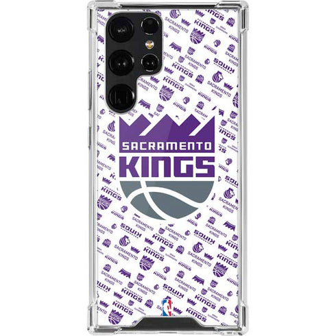 NBA Sacramento Kings History Logo Blast Galaxy S22 Ultra Clear Case