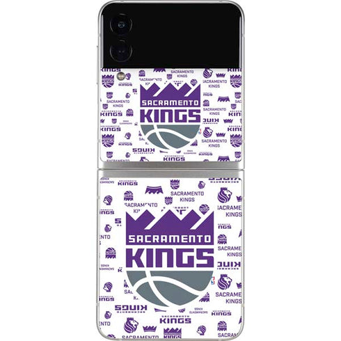 NBA Sacramento Kings History Logo Blast Galaxy Z Flip4 5G Skin