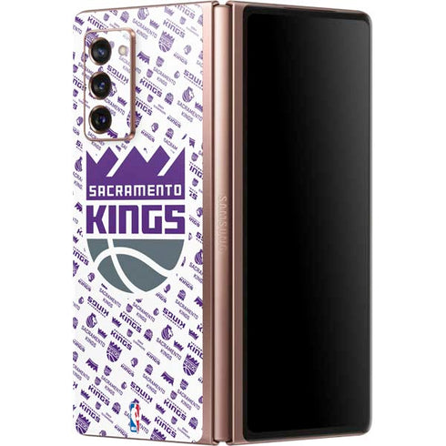 NBA Sacramento Kings History Logo Blast Galaxy Z Fold2 5G Skin