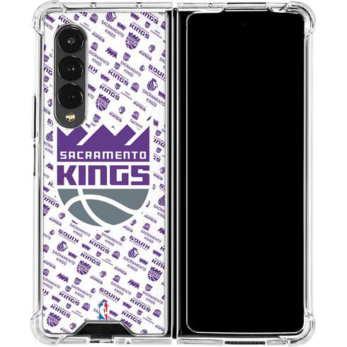 NBA Sacramento Kings History Logo Blast Galaxy Z Fold4 5G Clear Case