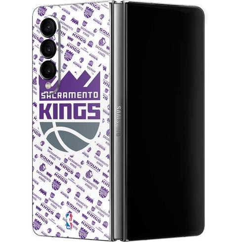 NBA Sacramento Kings History Logo Blast Galaxy Z Fold4 5G Skin