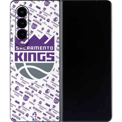 NBA Sacramento Kings History Logo Blast Galaxy Z Fold4 5G Skin