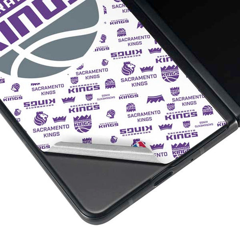 NBA Sacramento Kings History Logo Blast Galaxy Z Fold4 5G Skin