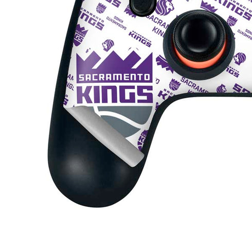 NBA Sacramento Kings History Logo Blast Google Stadia Controller Skin