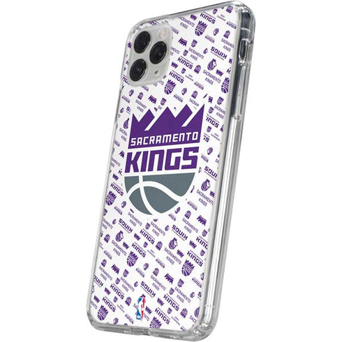 NBA Sacramento Kings History Logo Blast iPhone 11 Pro Clear Case