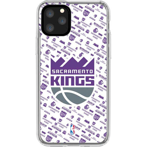 NBA Sacramento Kings History Logo Blast iPhone 11 Pro Clear Case
