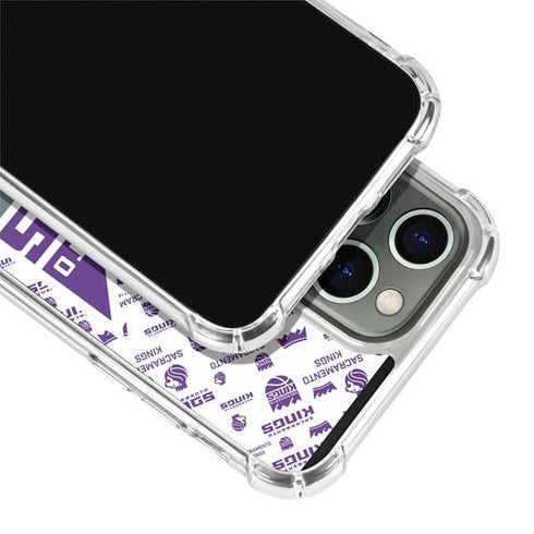 NBA Sacramento Kings History Logo Blast iPhone 14 Pro Clear Case