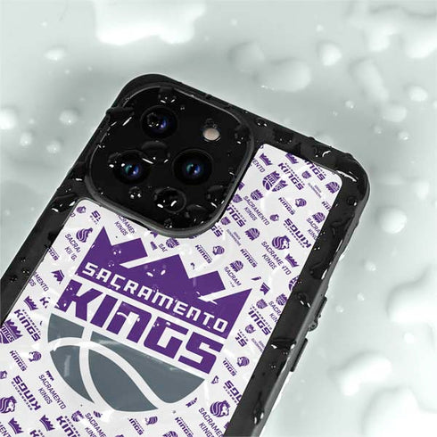 NBA Sacramento Kings History Logo Blast iPhone 14 Pro Max Waterproof Case