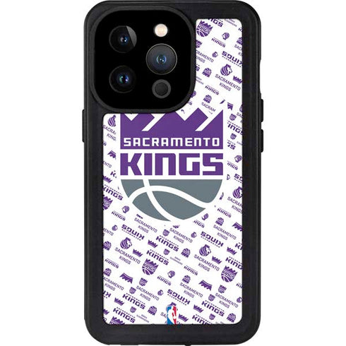 NBA Sacramento Kings History Logo Blast iPhone 14 Pro Waterproof Case