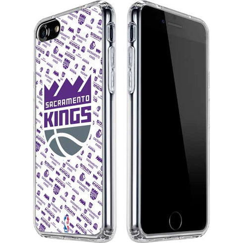 NBA Sacramento Kings History Logo Blast iPhone SE (2nd & 3rd Gen) Clear Case