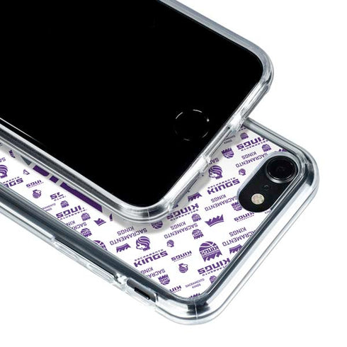 NBA Sacramento Kings History Logo Blast iPhone SE (2nd & 3rd Gen) Clear Case