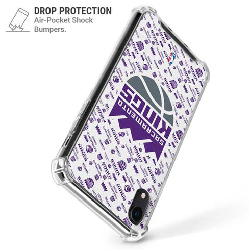 NBA Sacramento Kings History Logo Blast iPhone XR Clear Case