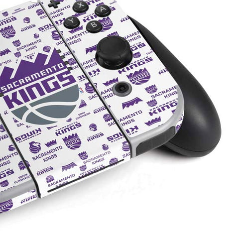 NBA Sacramento Kings History Logo Blast Nintendo Switch OLED (2021) Skin