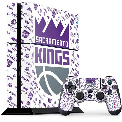 NBA Sacramento Kings History Logo Blast PS4 Console and Controller Bundle Skin