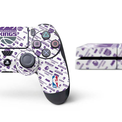 NBA Sacramento Kings History Logo Blast PS4 Console and Controller Bundle Skin