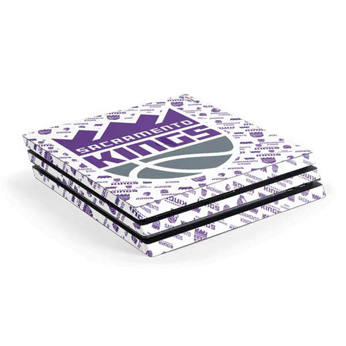 NBA Sacramento Kings History Logo Blast PS4 Pro Console Skin