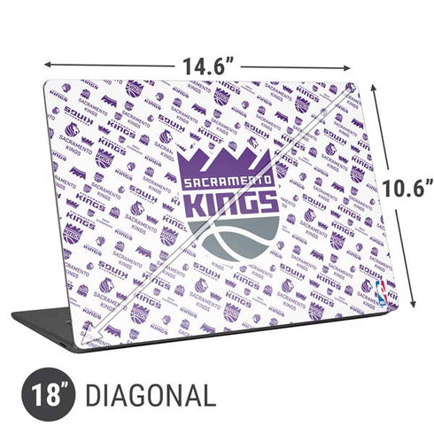 NBA Sacramento Kings History Logo Blast Universal Laptop 18in (14.6 x 10.6in) Skin