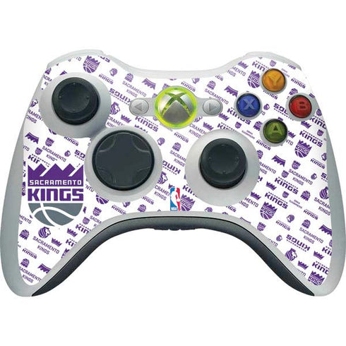NBA Sacramento Kings History Logo Blast Xbox 360 Wireless Controller Skin