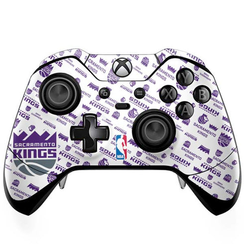 NBA Sacramento Kings History Logo Blast Xbox One Elite Controller Skin