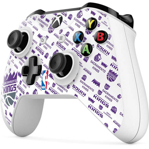 NBA Sacramento Kings History Logo Blast Xbox One S Controller Skin
