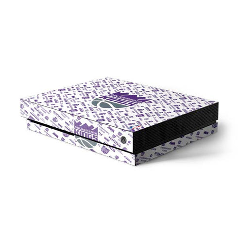 NBA Sacramento Kings History Logo Blast Xbox One X Console Skin