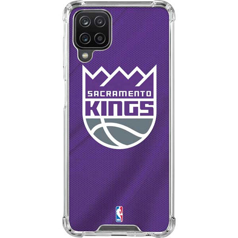 NBA Sacramento Kings Jersey Galaxy A12 Clear Case