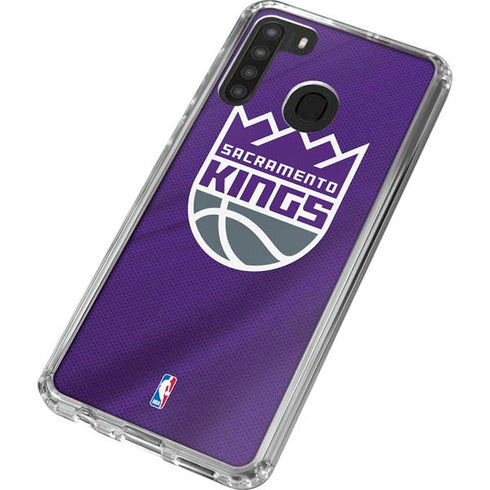 NBA Sacramento Kings Jersey Galaxy A21 Clear Case