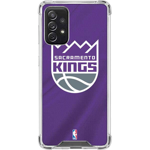 NBA Sacramento Kings Jersey Galaxy A72 5G Clear Case