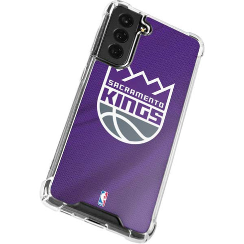 NBA Sacramento Kings Jersey Galaxy S21 FE Clear Case