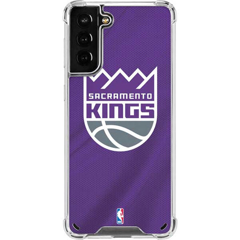 NBA Sacramento Kings Jersey Galaxy S21 Plus 5G Clear Case