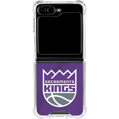 NBA Sacramento Kings Jersey Galaxy Z Flip5 5G Clear Case