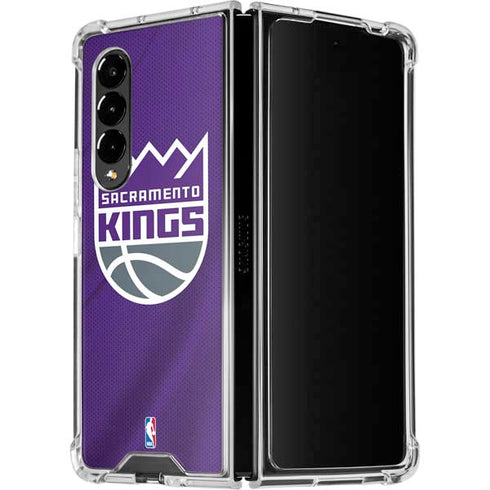NBA Sacramento Kings Jersey Galaxy Z Fold4 5G Clear Case