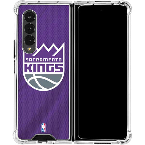 NBA Sacramento Kings Jersey Galaxy Z Fold4 5G Clear Case