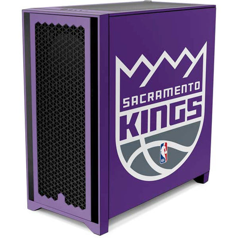 NBA Sacramento Kings Large Logo Corsair 4000D Tempered Glass Mid-Tower ATX Case Skin
