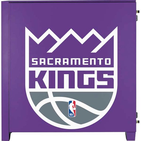 NBA Sacramento Kings Large Logo Corsair 4000D Tempered Glass Mid-Tower ATX Case Skin